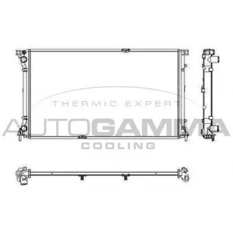 Radiateur, refroidissement du moteur AUTOGAMMA 103351