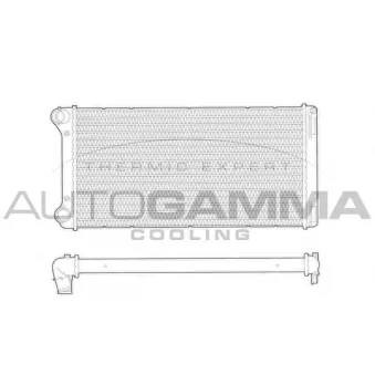 Radiateur, refroidissement du moteur AUTOGAMMA 103358
