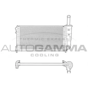 Radiateur, refroidissement du moteur AUTOGAMMA 103359