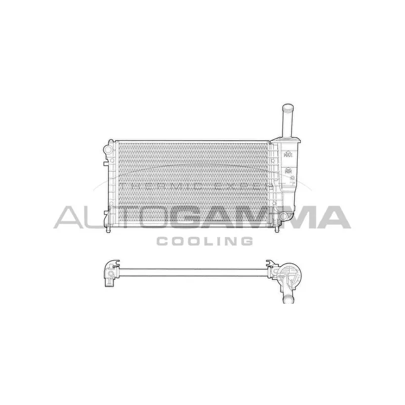 Radiateur, refroidissement du moteur AUTOGAMMA 103359
