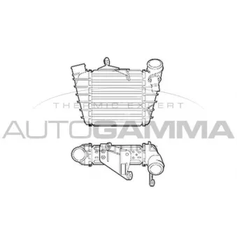 Intercooler, échangeur AUTOGAMMA 103366