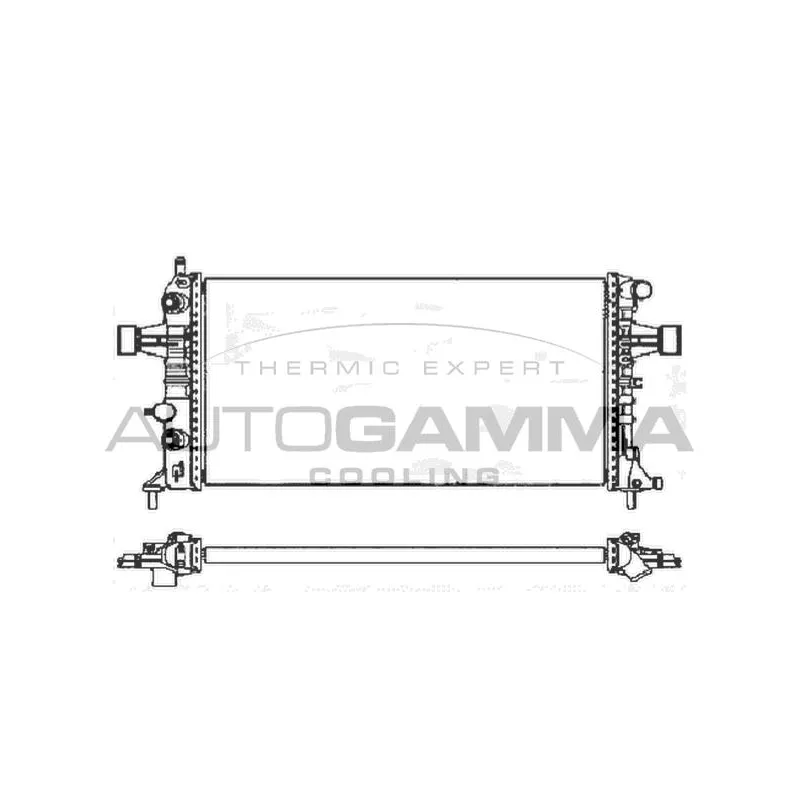 Radiateur, refroidissement du moteur AUTOGAMMA 103368