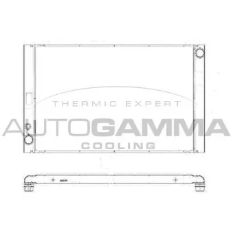Radiateur, refroidissement du moteur AUTOGAMMA 103374