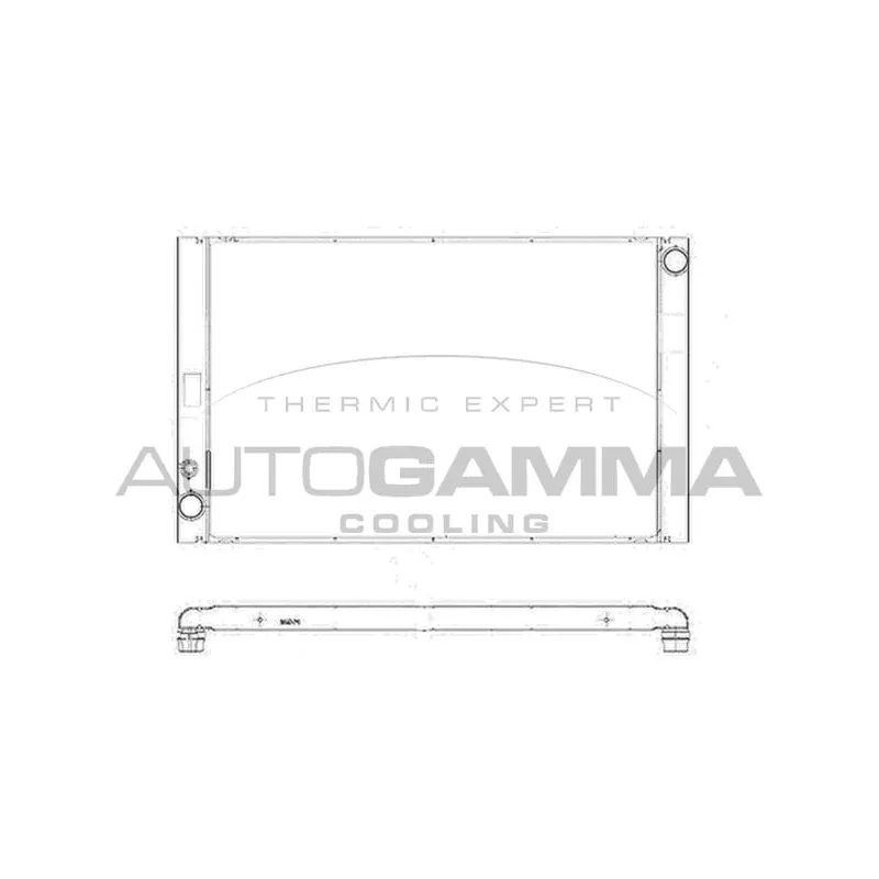 Radiateur, refroidissement du moteur AUTOGAMMA 103374