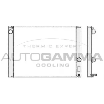 Radiateur, refroidissement du moteur AUTOGAMMA 103389