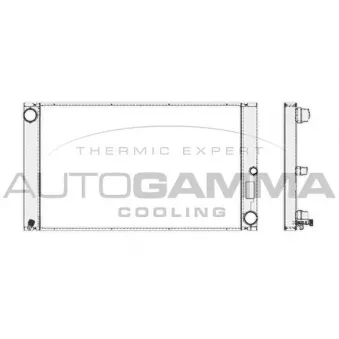 Radiateur, refroidissement du moteur AUTOGAMMA 103392