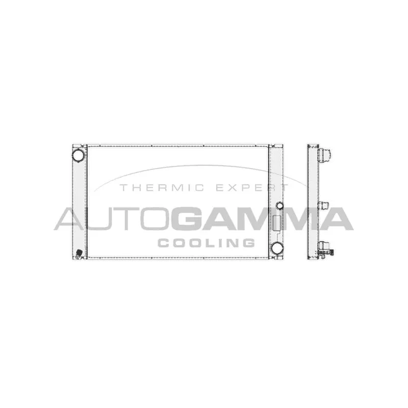 Radiateur, refroidissement du moteur AUTOGAMMA 103392