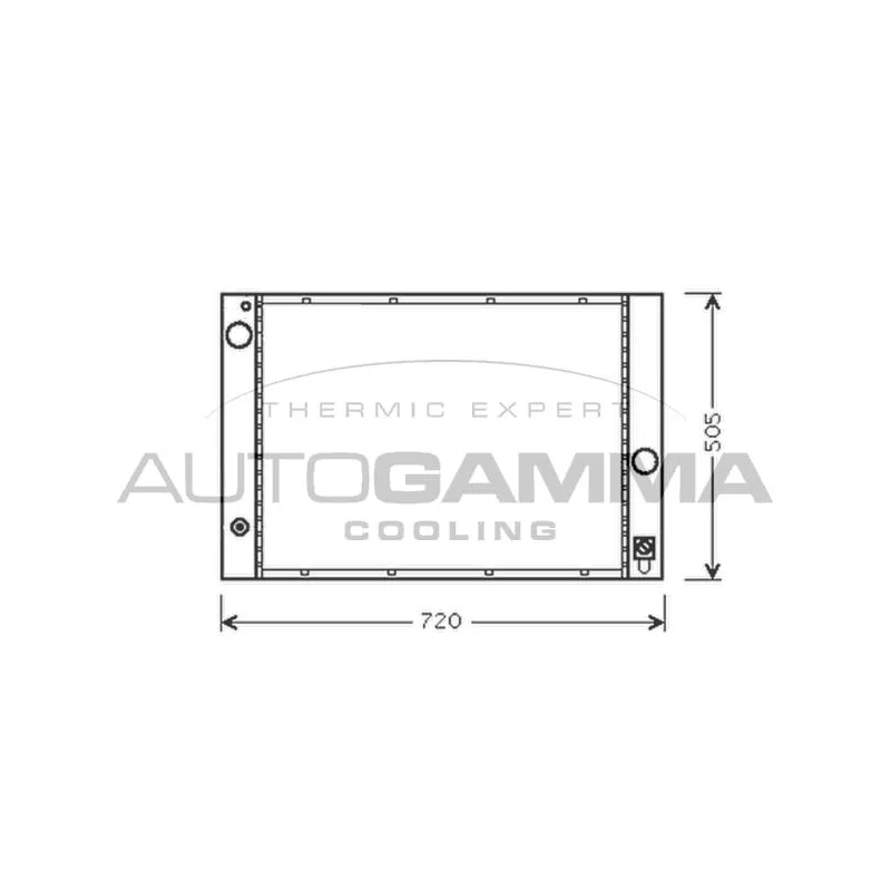 Radiateur, refroidissement du moteur AUTOGAMMA 103394