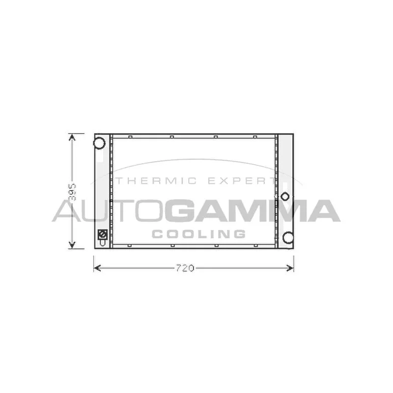 Radiateur, refroidissement du moteur AUTOGAMMA 103395
