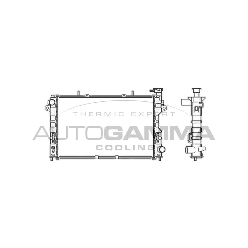 Radiateur, refroidissement du moteur AUTOGAMMA 103400