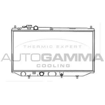 Radiateur, refroidissement du moteur AUTOGAMMA 103402