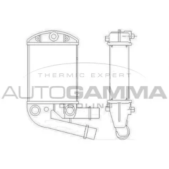 Intercooler, échangeur AUTOGAMMA 103414