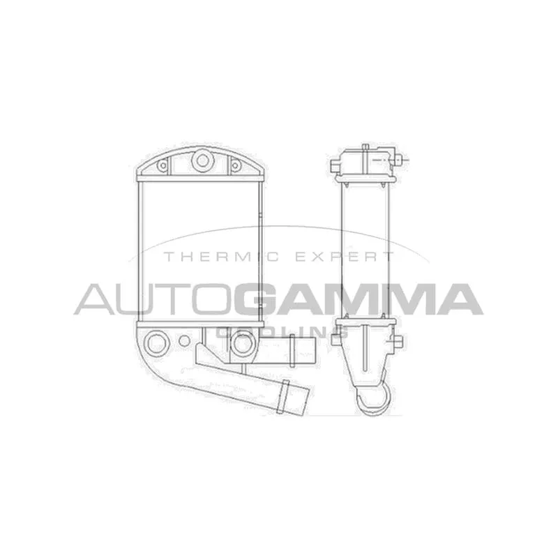 Intercooler, échangeur AUTOGAMMA 103414