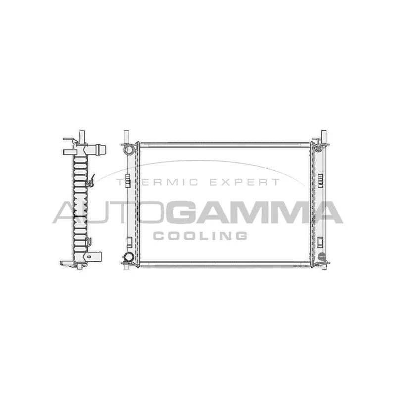 Radiateur, refroidissement du moteur AUTOGAMMA 103417