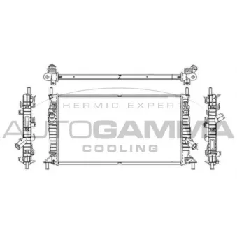 Radiateur, refroidissement du moteur AUTOGAMMA 103421