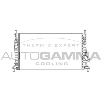 Radiateur, refroidissement du moteur AUTOGAMMA 103424