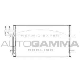 Condenseur, climatisation AUTOGAMMA 103426