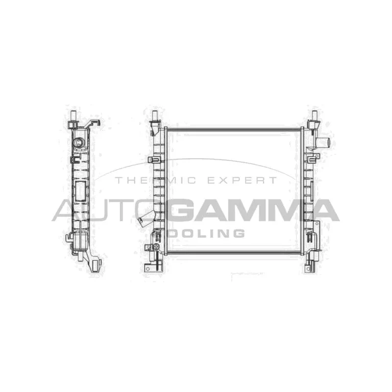Radiateur, refroidissement du moteur AUTOGAMMA 103429