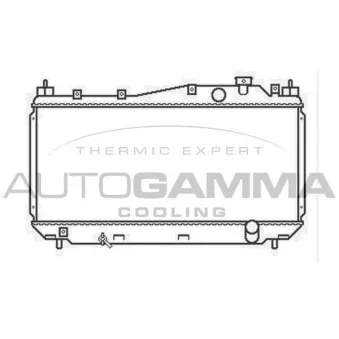 Radiateur, refroidissement du moteur AUTOGAMMA 103434