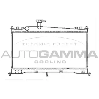 Radiateur, refroidissement du moteur AUTOGAMMA 103438