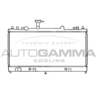 Radiateur, refroidissement du moteur AUTOGAMMA 103441