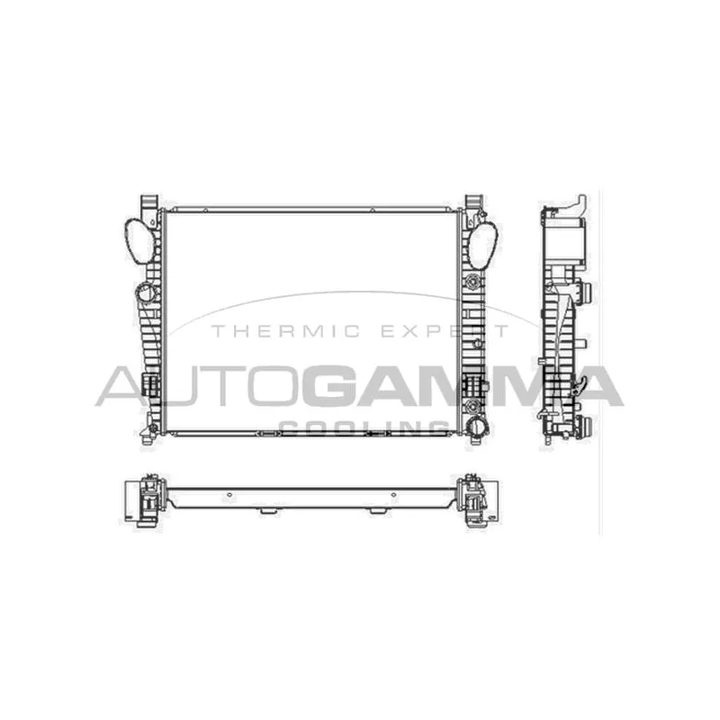 Radiateur, refroidissement du moteur AUTOGAMMA 103461