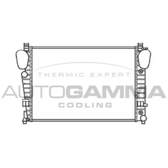 Radiateur, refroidissement du moteur AUTOGAMMA 103462