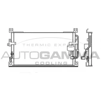 Condenseur, climatisation AUTOGAMMA 103483