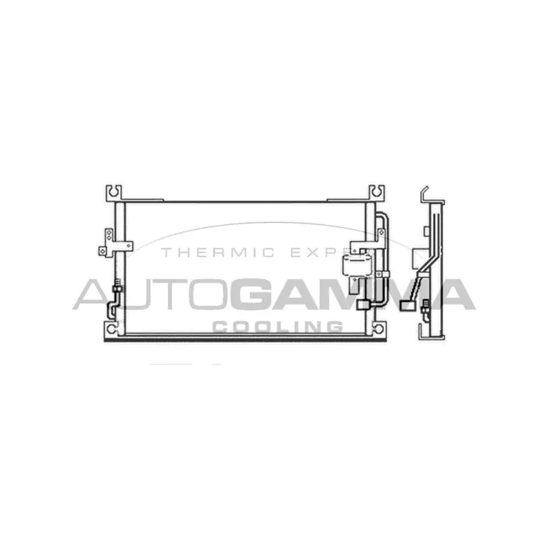 Condenseur, climatisation AUTOGAMMA 103483