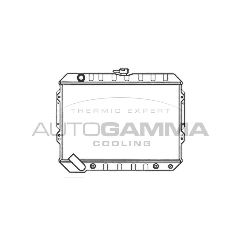 Radiateur, refroidissement du moteur AUTOGAMMA 103486