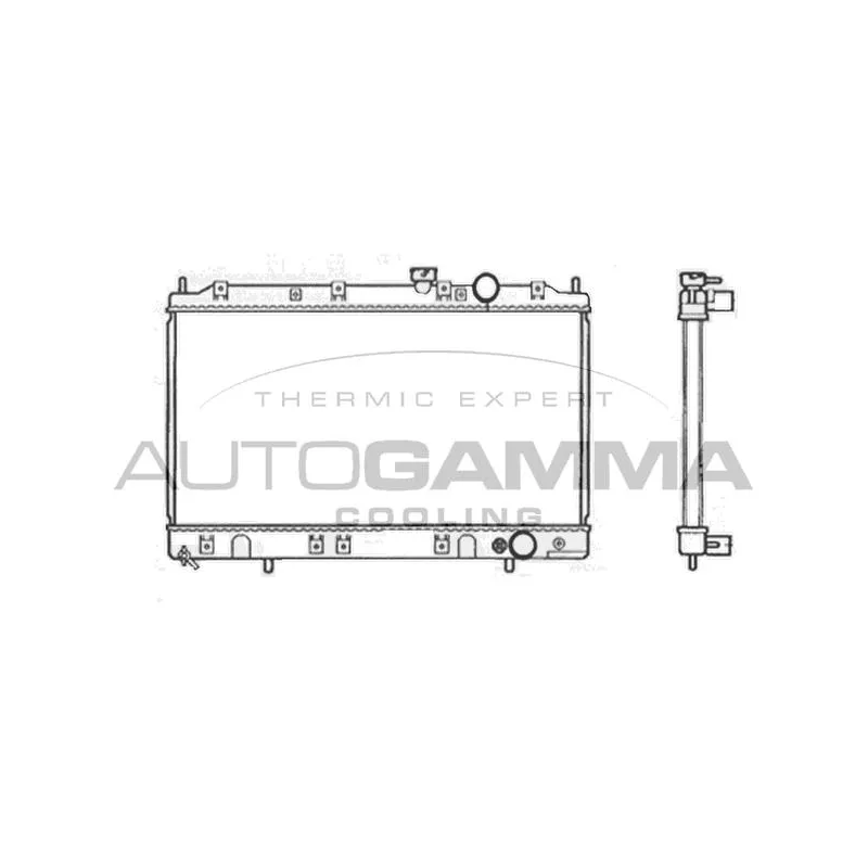Radiateur, refroidissement du moteur AUTOGAMMA 103494