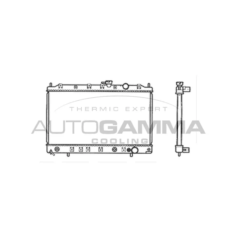 Radiateur, refroidissement du moteur AUTOGAMMA 103495
