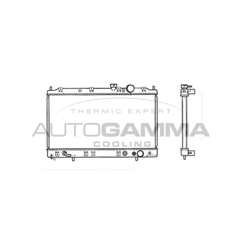 Radiateur, refroidissement du moteur AUTOGAMMA 103496