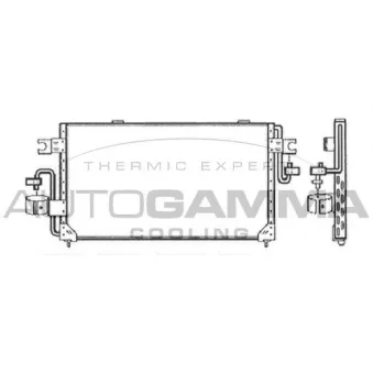 Condenseur, climatisation AUTOGAMMA 103506
