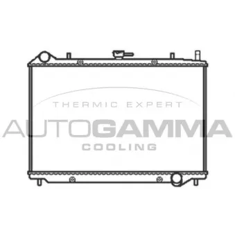 Radiateur, refroidissement du moteur AUTOGAMMA 103515
