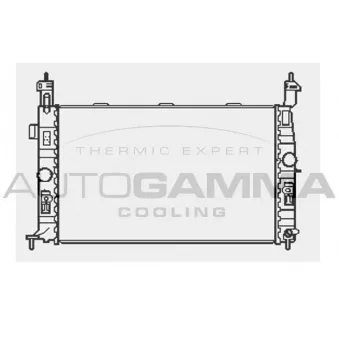 Radiateur, refroidissement du moteur AUTOGAMMA 103518