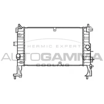 Radiateur, refroidissement du moteur AUTOGAMMA 103520