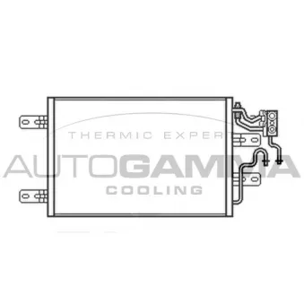 Condenseur, climatisation AUTOGAMMA 103524