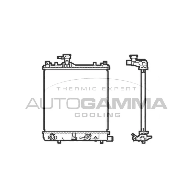 Radiateur, refroidissement du moteur AUTOGAMMA 103531