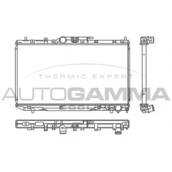 Radiateur, refroidissement du moteur AUTOGAMMA 103539