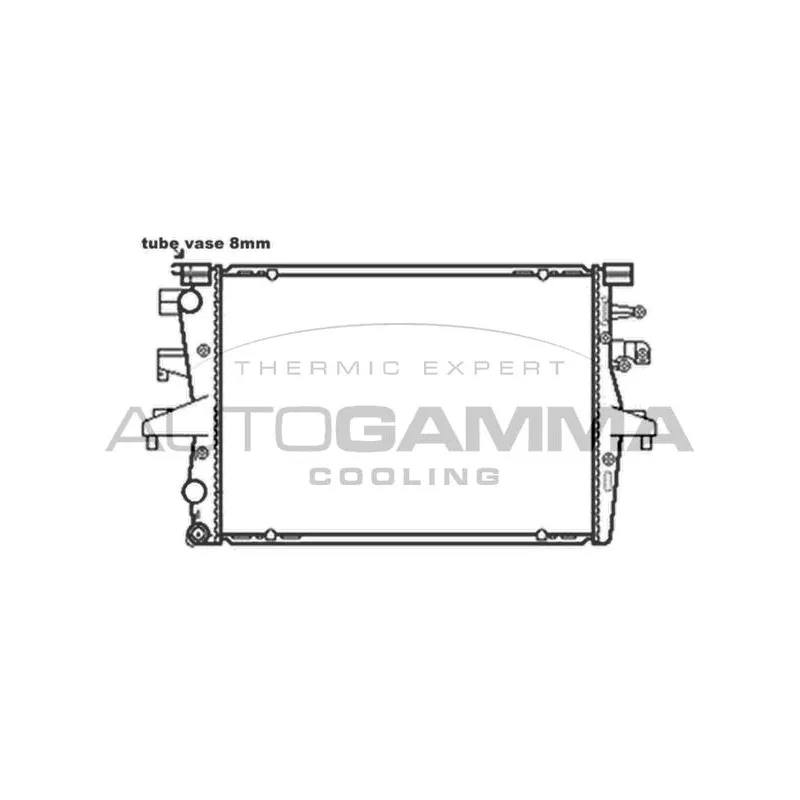 Radiateur, refroidissement du moteur AUTOGAMMA 103543