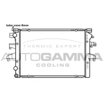 Radiateur, refroidissement du moteur AUTOGAMMA 103544