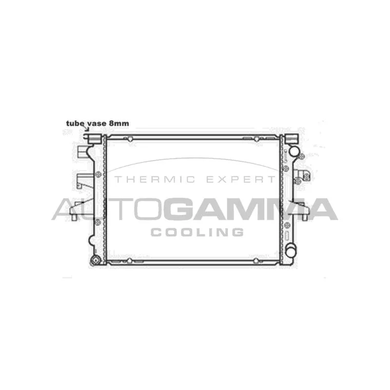 Radiateur, refroidissement du moteur AUTOGAMMA 103545