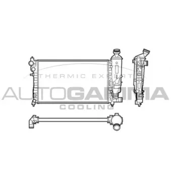Radiateur, refroidissement du moteur AUTOGAMMA 103547