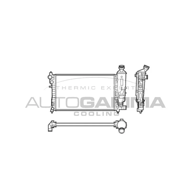 Radiateur, refroidissement du moteur AUTOGAMMA 103547