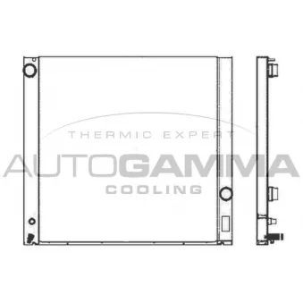 Radiateur, refroidissement du moteur AUTOGAMMA 103560
