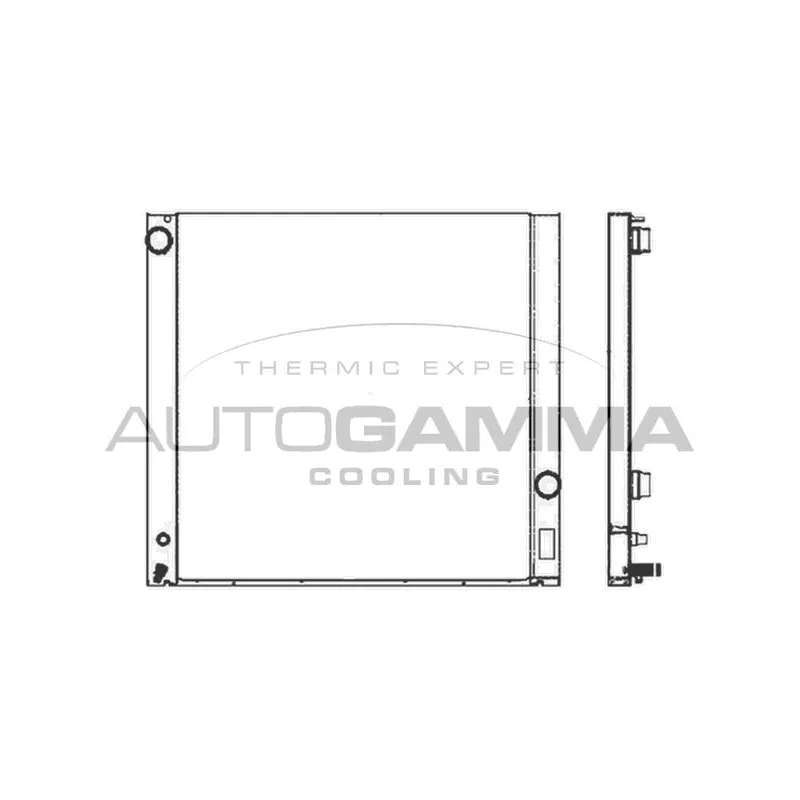 Radiateur, refroidissement du moteur AUTOGAMMA 103560