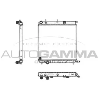 Radiateur, refroidissement du moteur AUTOGAMMA 103569