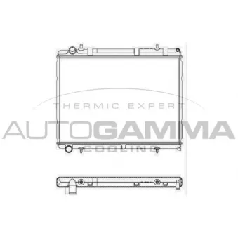 Radiateur, refroidissement du moteur AUTOGAMMA 103571