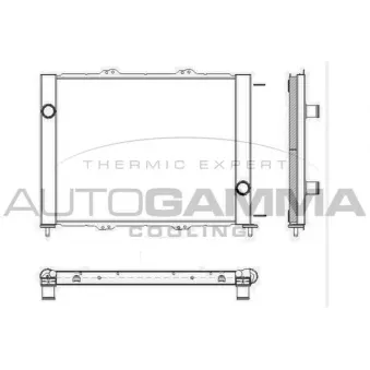 Radiateur, refroidissement du moteur AUTOGAMMA 103575